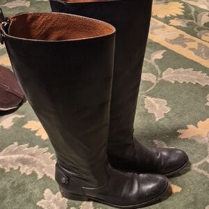 Frye Black Leather women's Tall Boots